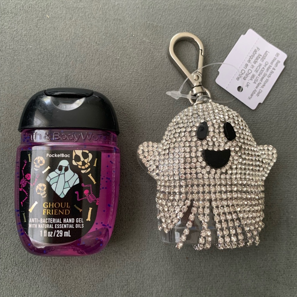 NWT Bath and Body Works Rhinestone Ghost and pocketbac
